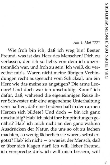 Die Leiden des junges Werthers = Страдания юного Вертерароман: роман. Избранная лирика: книга для чтения на немецком языке