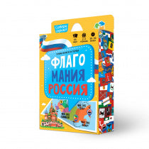 Игра настольная ГЕОДОМ "Флагомания. Россия", 85 карточек, картонная коробка