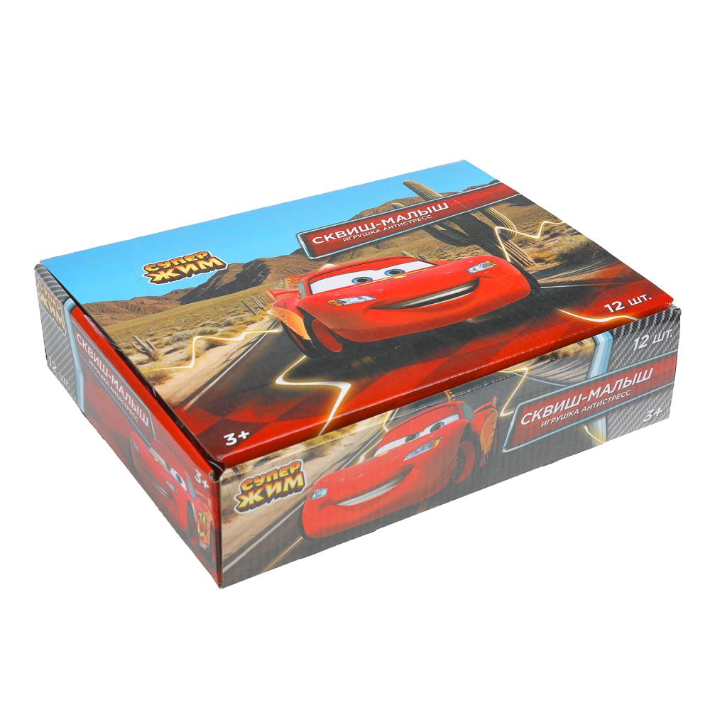 Игрушка сквиш, машинки, 6,5 см, дисплей Супер Жим уп-12шт в кор.24уп