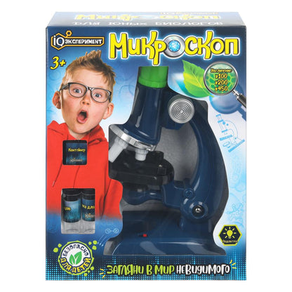 Игрушка опыты микроскоп, кор. 24*18,5*9см IQ Эксперимент в кор.2*24шт