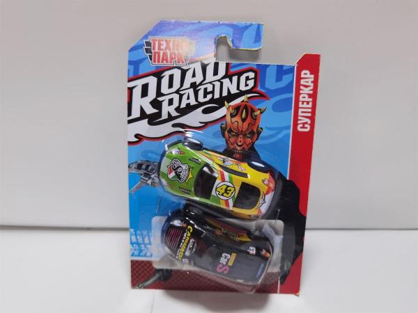 Machine en métal ROAD RACING star vars, 2 pièces, 7,5 cm, dans un assortiment, en blister. Parc technologique en cor.2*300наб