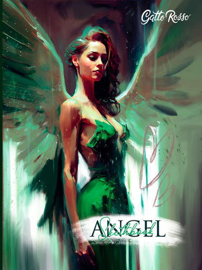 Gatto Rosso. Angel Sketchbook. Angel in Green