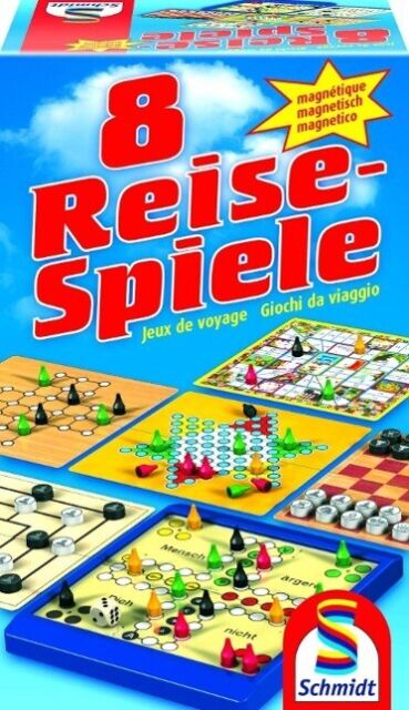 Наст.игра Schmidt "8 Reise-Spiele" (8 магнитных игр в дорогу) (на нем.языке) ART.49102