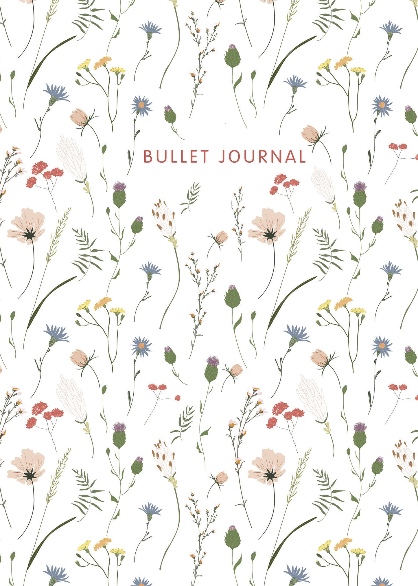 Блокнот в точку: Bullet Journal (полевые цветы, 120 c., пружина)