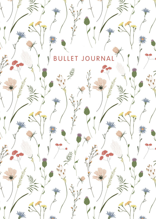 Блокнот в точку: Bullet Journal (полевые цветы, 120 c., пружина)