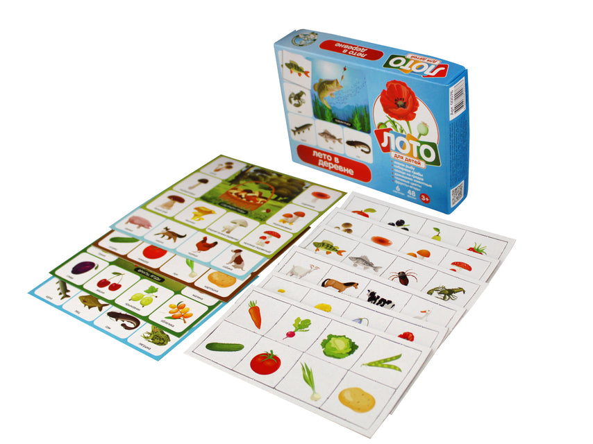 Лото детское 00076 Лето в деревне (мал)