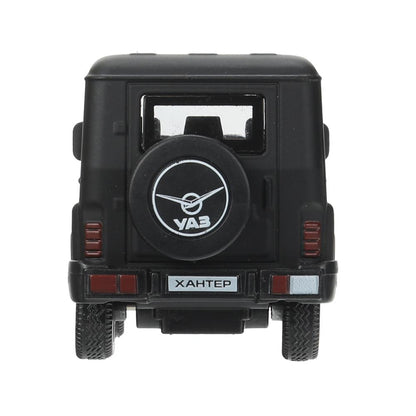 Machine en métal UAZ ХАНТЕР 10,5 cm, inertie, МАТОВЫЙ noir, cor. Parc technologique dans le cor.2*36шт