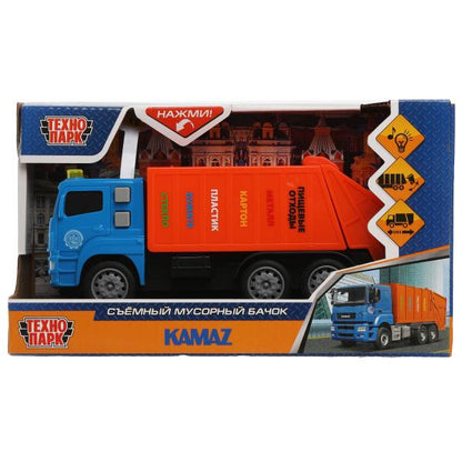 Machine à laver en plastique KAMAZ 17 см, bac, инерц, син, kor. Parc technologique dans le cor.2*36шт