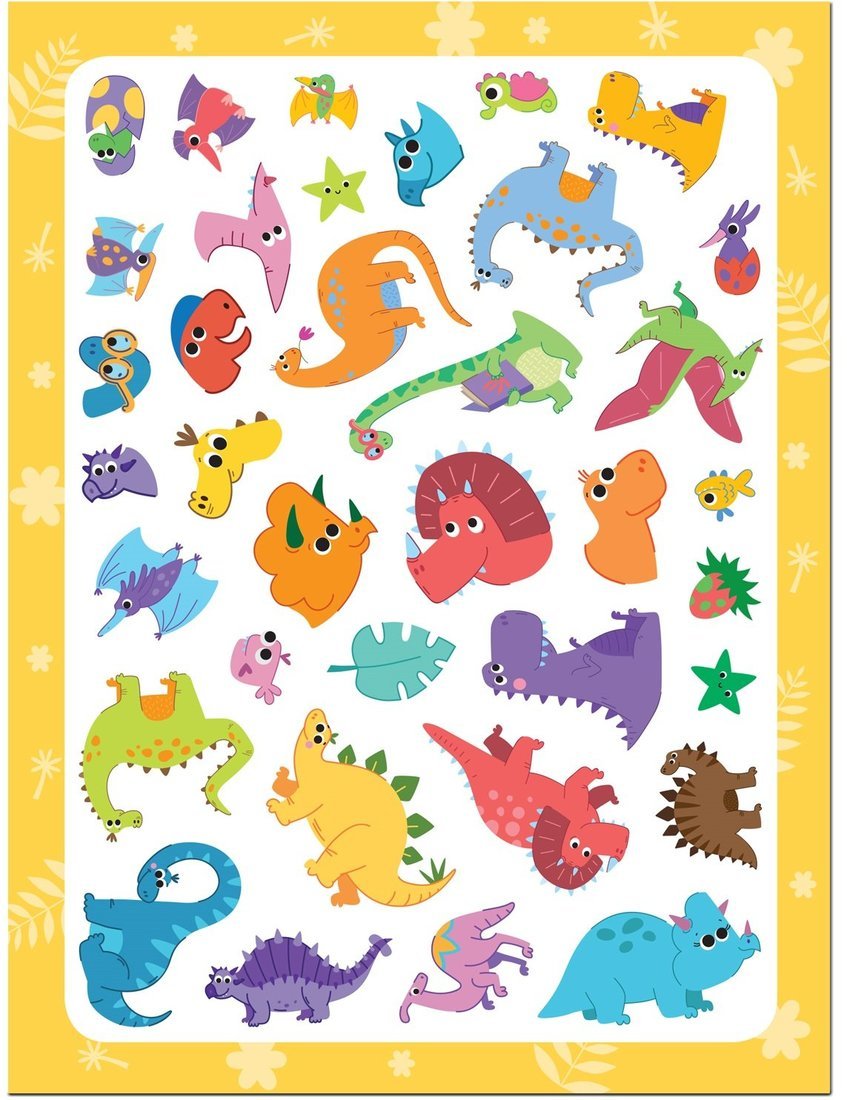Autocollants. Набор наклеек. Dinosaures