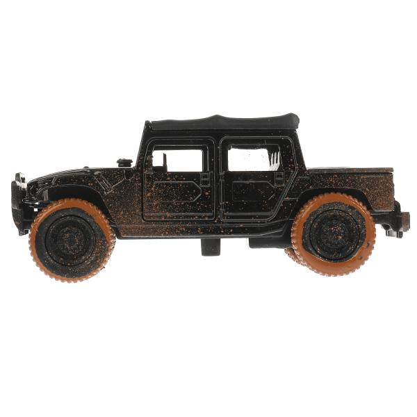 Машина металл HUMMER h1 ПИКАП с грязью, 12 см, дв., баг., инерц., кор. Технопарк в кор.2*24шт