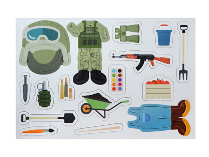 Игра магнитная "Одевашки. Профессии". Серия Магнитные истории арт.04112