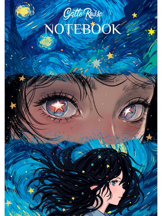 Gatto Rosso. Блокнот в линию Звёздный Notebook. ВЗГЛЯД
