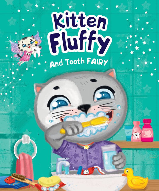 Kitten Fluffy and Tooth fairy (Котёнок Пух и Зубная фея, мелов. 200х240)