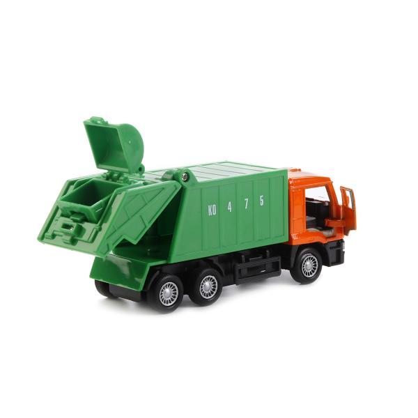 SB-16-25WB 220747 МАШИНА "ТЕХНОПАРК" МЕТАЛЛ. ИНЕРЦ. КАМАЗ. МУСОРОВОЗ 12СМ, ОТКРЫВ. ДВЕРИ В РУСС. К