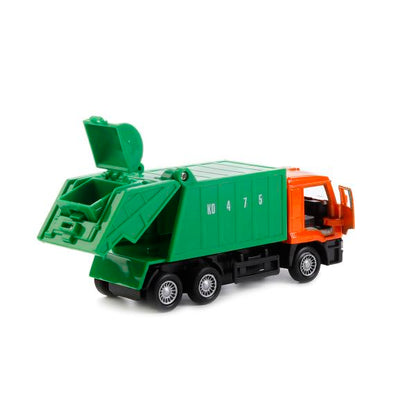 SB-16-25WB 220747 МАШИНА "ТЕХНОПАРК" МЕТАЛЛ. ИНЕРЦ. КАМАЗ. МУСОРОВОЗ 12СМ, ОТКРЫВ. ДВЕРИ В РУСС. К