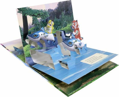 КНИЖКИ-ПАНОРАМКИ 4 разворота. Лео и Тиг.ДРУЗЬЯ ТАЙГИ