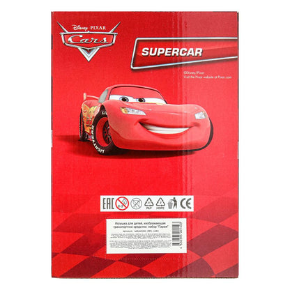 Modèle en plastique ГАРАЖ 20,5 cm, ворота, тачки, kor. ТЕХНОПАРК в кор.24шт
