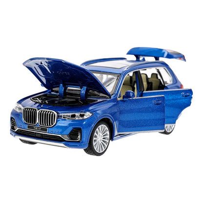 Machine en métal pour BMW x7, 14,8 cm, capot, bagage, double, inertie, parc technologique en cor.2*24