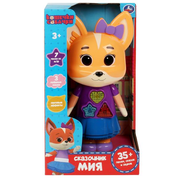 Сказочник мия КОШЕЧКИ - СОБАЧКИ 35+ песен,сказок и звуков.свет.кор.бат Умка в кор.48шт