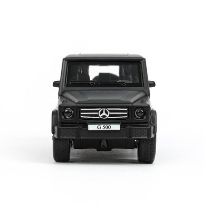 Machine en métal MERCEDES-BENZ CLASSE G МАТОВЫЙ 12 см, двер, багаж, черный, кор. Parc technologique dans le cor.2*36шт