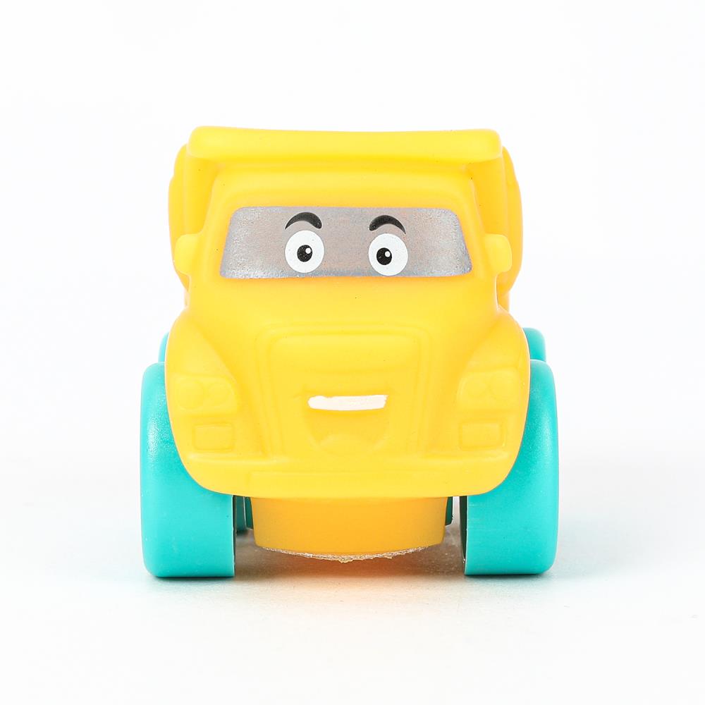 Игрушка для ванны машинка желтая в пак, КАПИТОШКА в кор.360шт