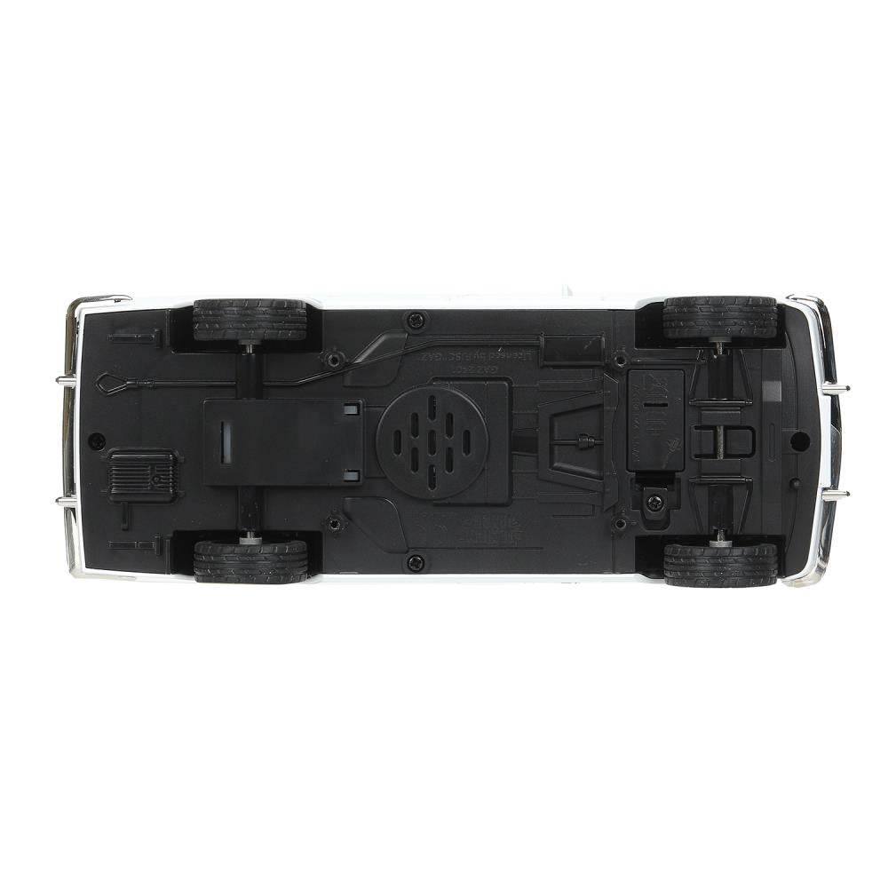 ГАЗ 2401 свет-звук 19,7 cm, дв, кап, баг, ин, белый Технопарк в кор.2*24шт