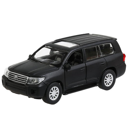 4690590199657 Machine en métal TOYOTA "land cruiser mat" 12,5 cm, ouverture du moteur, noir, couleur du parc technologique