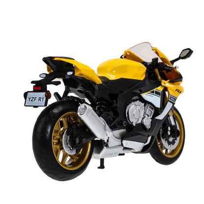 Модель металл yamaha yzf-r1 МОТОЦИКЛ, 17 см, вращающийся руль, подвеска Технопарк в кор.24шт