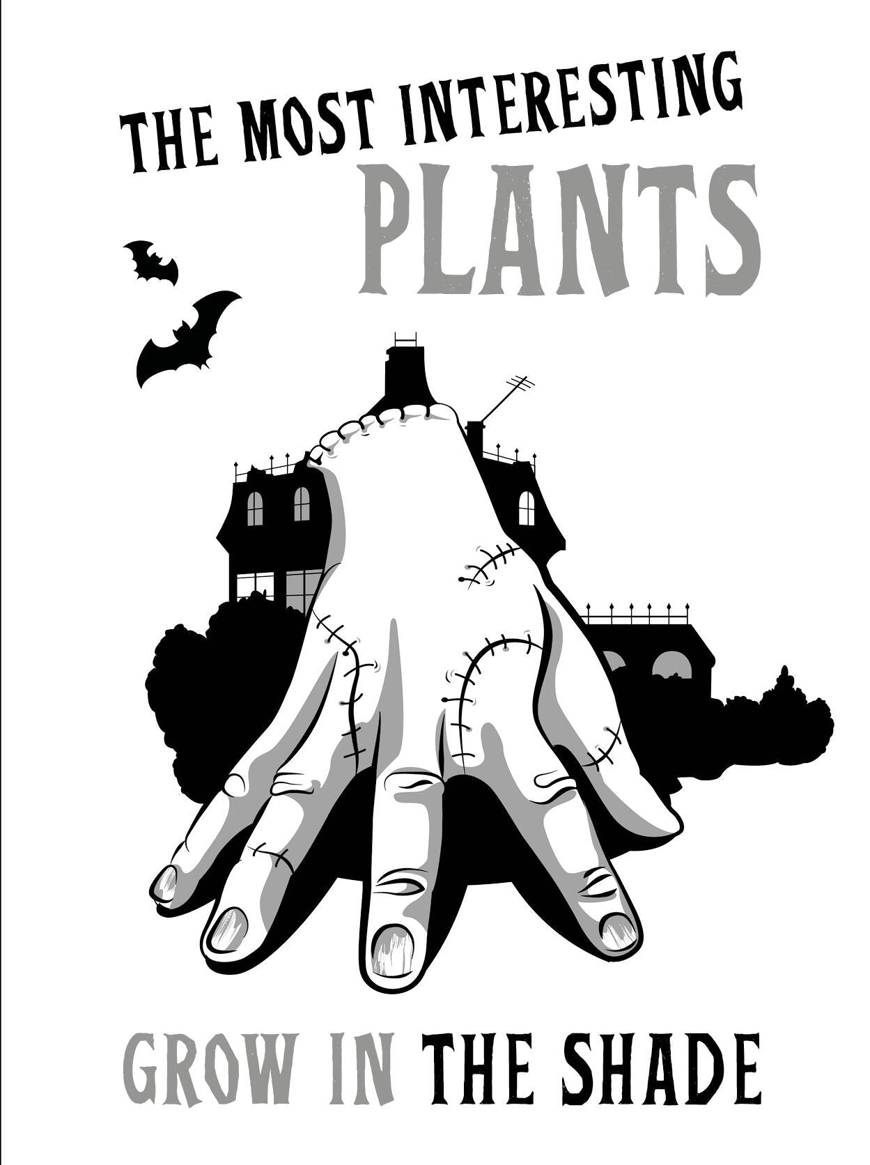 À noter :Les plantes les plus intéressantes poussent à l’ombre. Bien. Blocage de toute chose