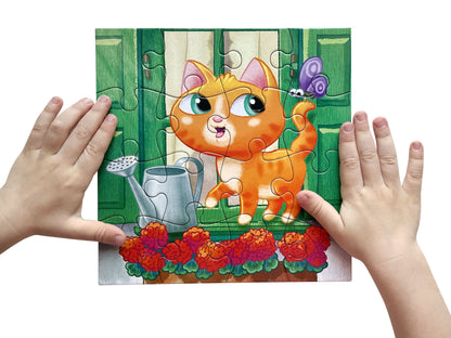 Пазл First Puzzle "Котик" (16 эл) Baby Toys