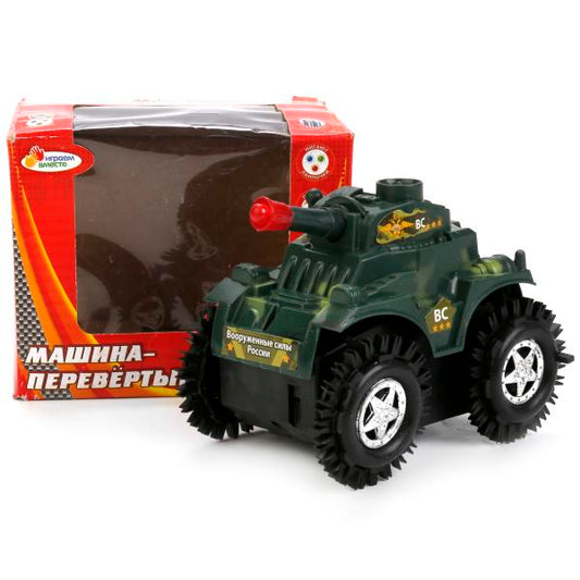 МАШИНА-ПЕРЕВЕРТЫШ "ИГРАЕМ ВМЕСТЕ" НА БАТ. СО СВЕТОМ В РУСС. КОР. в кор.2*96шт