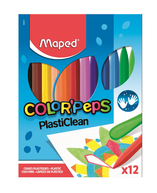 Maped. Mélanges en plastique "Color'Peps" dans un carton. футляре, 12 шт арт.862011