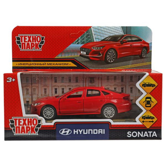 Machine en métal HYUNDAI SONATA pour 12 cm, double, bagage, argent, gros, cor. Parc technologique dans le cor.2*36шт