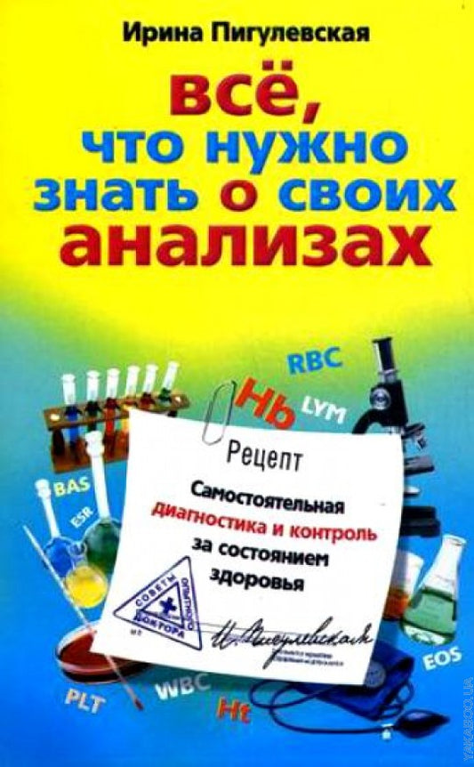 Все, что нужно знать о своих анализах. Самостоятельная диагностика и контроль за состоянием здоровья