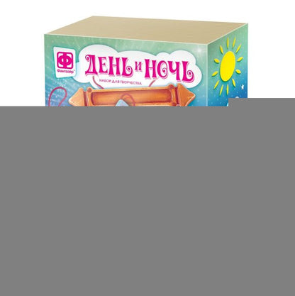 707422 Гипсовый барельеф с неоном "День и Ночь. Дом-спокойствие в нем"