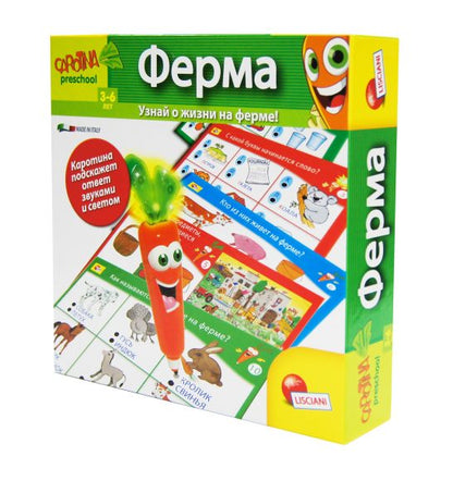 LISCIANI. Обучающая игра "Ферма" с интерактивной Морковкой арт.R55111