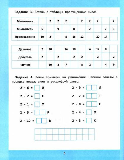 Таблица умножения и деления:1000 задач и математич.шифровок