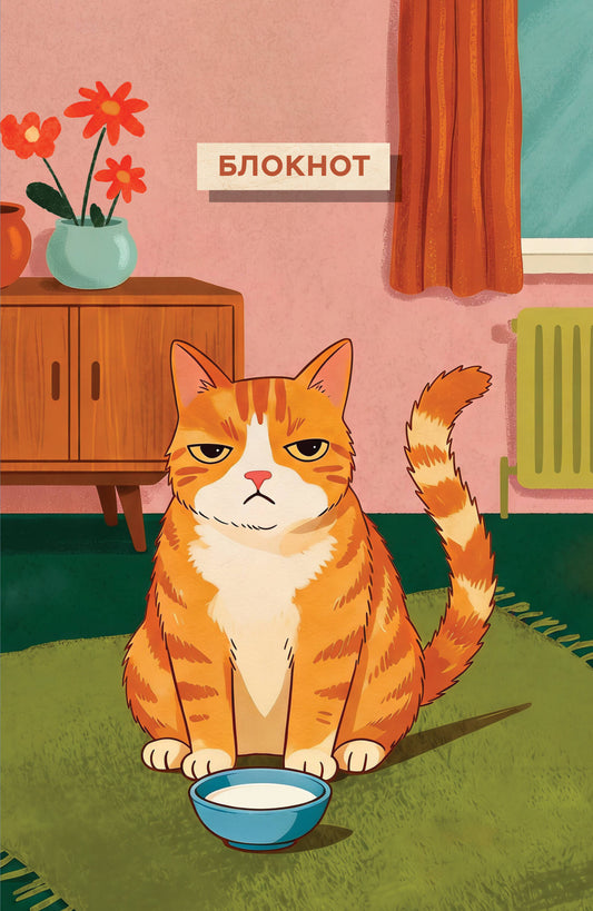 Блокнот с котом. Обед по расписанию (А5, мягкая обложка, 64 л.)