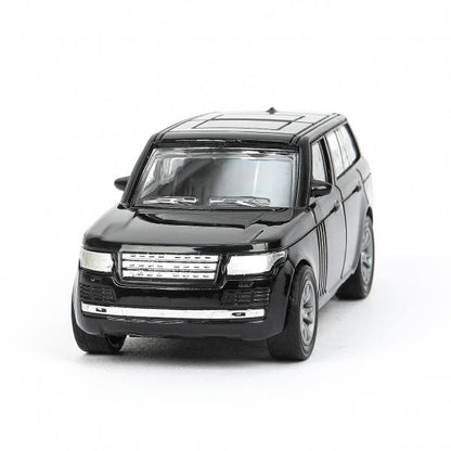 Машина пластик LAND ROVER RANGE ROVER VOGUE 12 см, инерц, черный, кор. Технопарк в кор.2*120шт