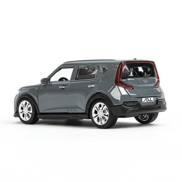Машина металл KIA soul длина 12 см, двери, багаж., инерц, темно-серый, кор. Parc technologique dans le cor.2*36шт