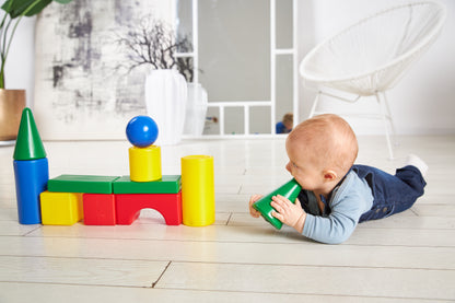 Конструктор из выдувной пластмассы Теремок 36 деталей, выдувка