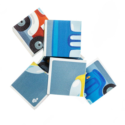 Кубики "Городской транспорт" (без обклейки) 6 шт Baby Toys
