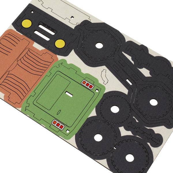 UAZ конструктор деревянный uaz HUNTER ВОЕННЫЙ, 51 jours. Grand maître en cor.250шт