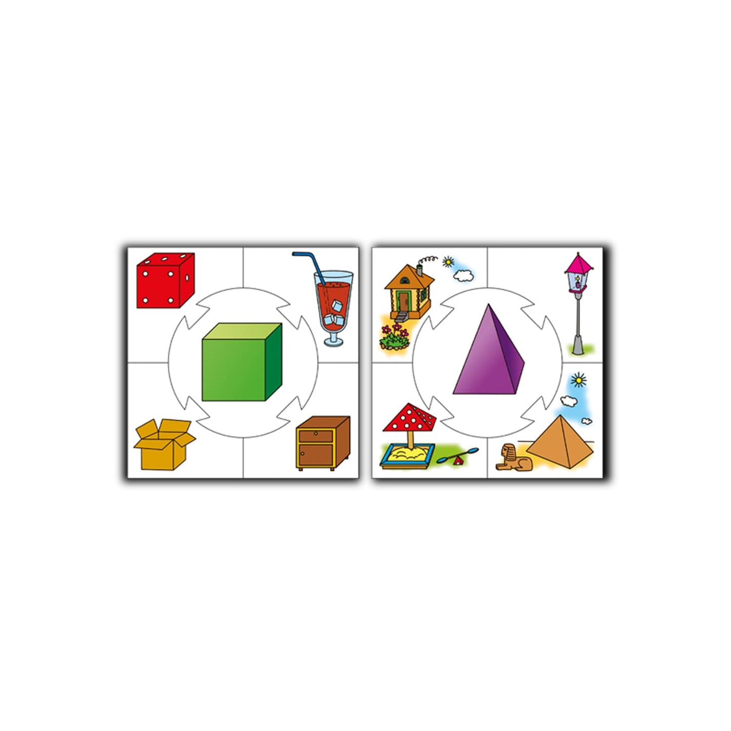 ФОРМЫ. НАСТОЛЬНАЯ ИГРА СЕРИИ "УЧИСЬ, ИГРАЯ!" 00059 в уп.10шт