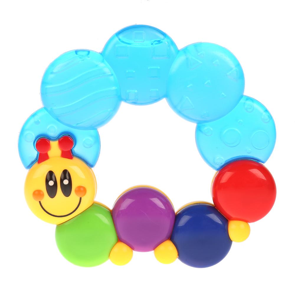 Погремушка гусеничка прорезыватель на карт. (русс. уп.) Умка в кор.4*24шт