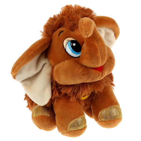 V39017-20P Игрушка мягкая Назарук В.М. мамонтенок 20 см, муз. чип, в пак, МУЛЬТИ-ПУЛЬТИ в кор.24шт