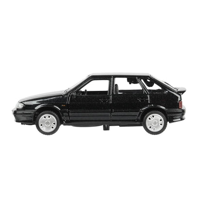 Машина металл свет-звук LADA 2114"самара",12см,откр дв,баг,инер,черный,в кор Технопарк в кор.2*36шт