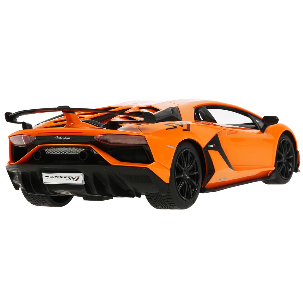 La machine de la Lamborghini Aventador SVJ 1:14, avec sa couleur, est dans l'assortiment. dans le cor. Rastar en cor.6шт