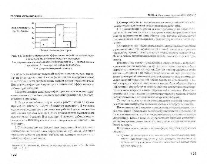 Théorie de l'organisation. La posologie la plus simple