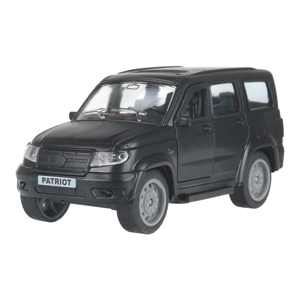 Машина пластик UAZ ПАТРИОТ 13,5 см, инерц,двери,черный,кор. Технопарк в кор.2*60шт